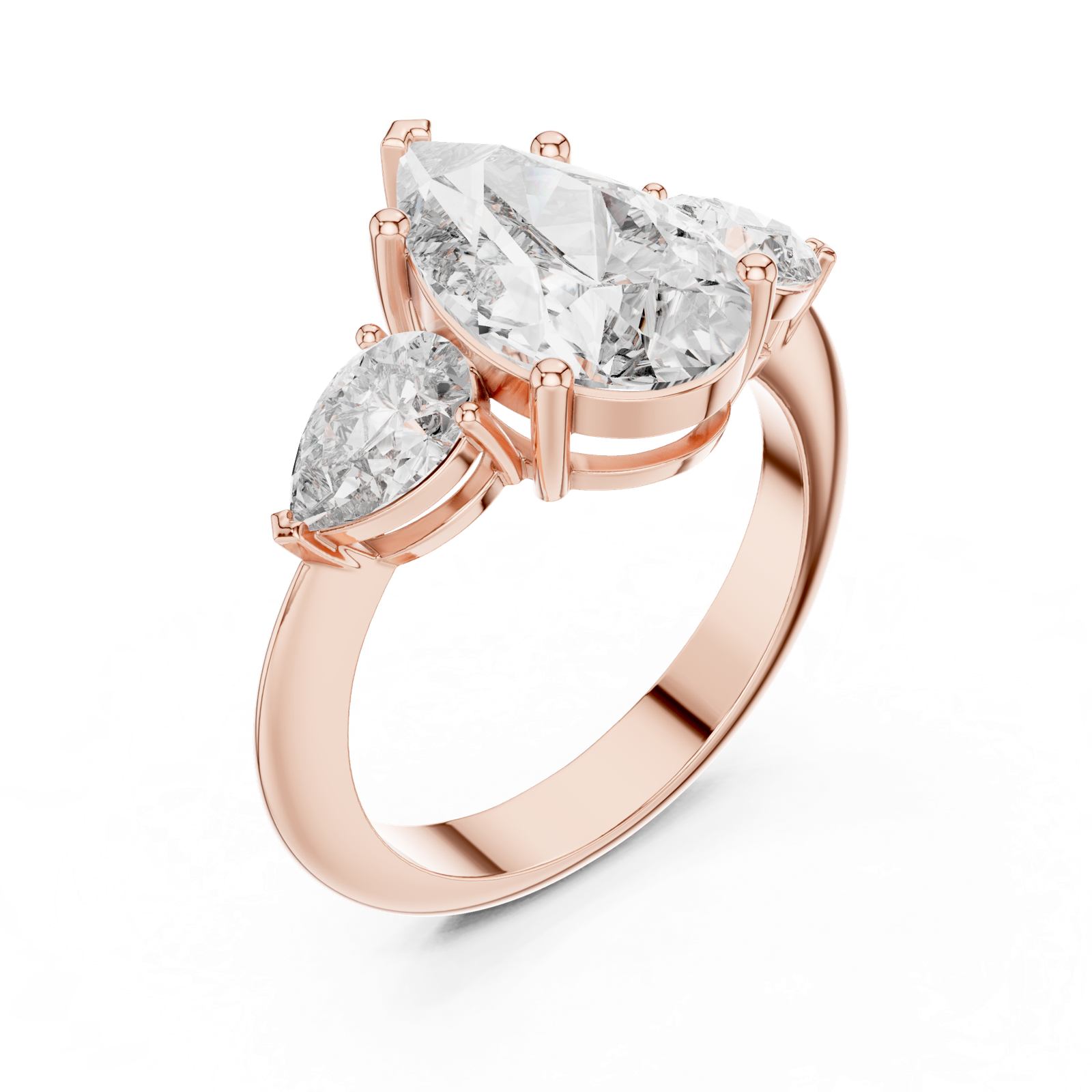 Gold Pendant 9-10033L_SS5, Rose Gold, view 2
