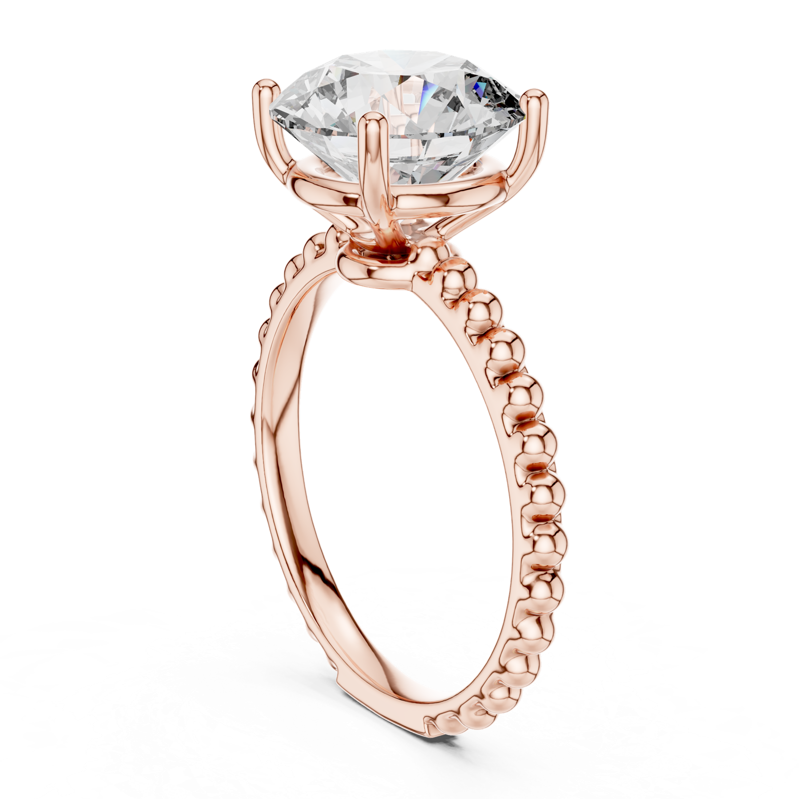 Gold Ring LR-0028, Rose Gold, view 1