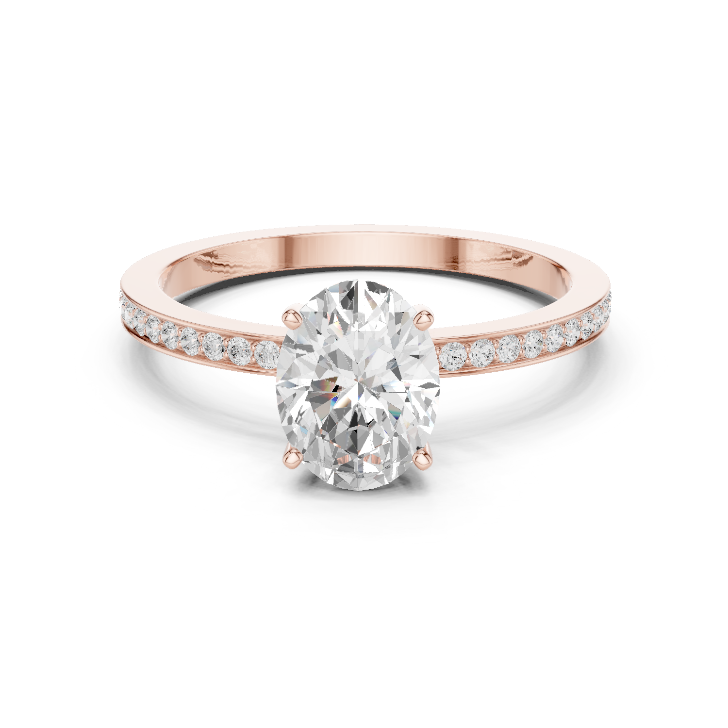 Gold Ring DDLR-1061, Rose Gold
