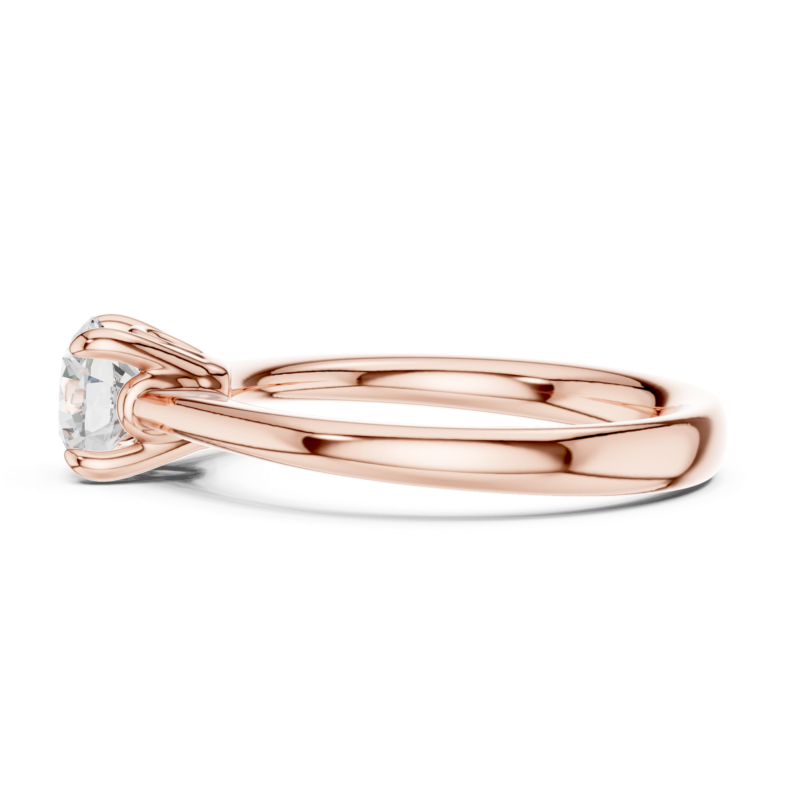 Gold Ring DDLR-567, Rose Gold, view 3