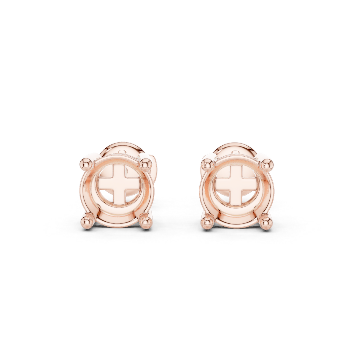 Gold Earrings SBER(8), Rose Gold