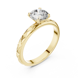 Gold Ring LR-0020, Yellow Gold, view 2
