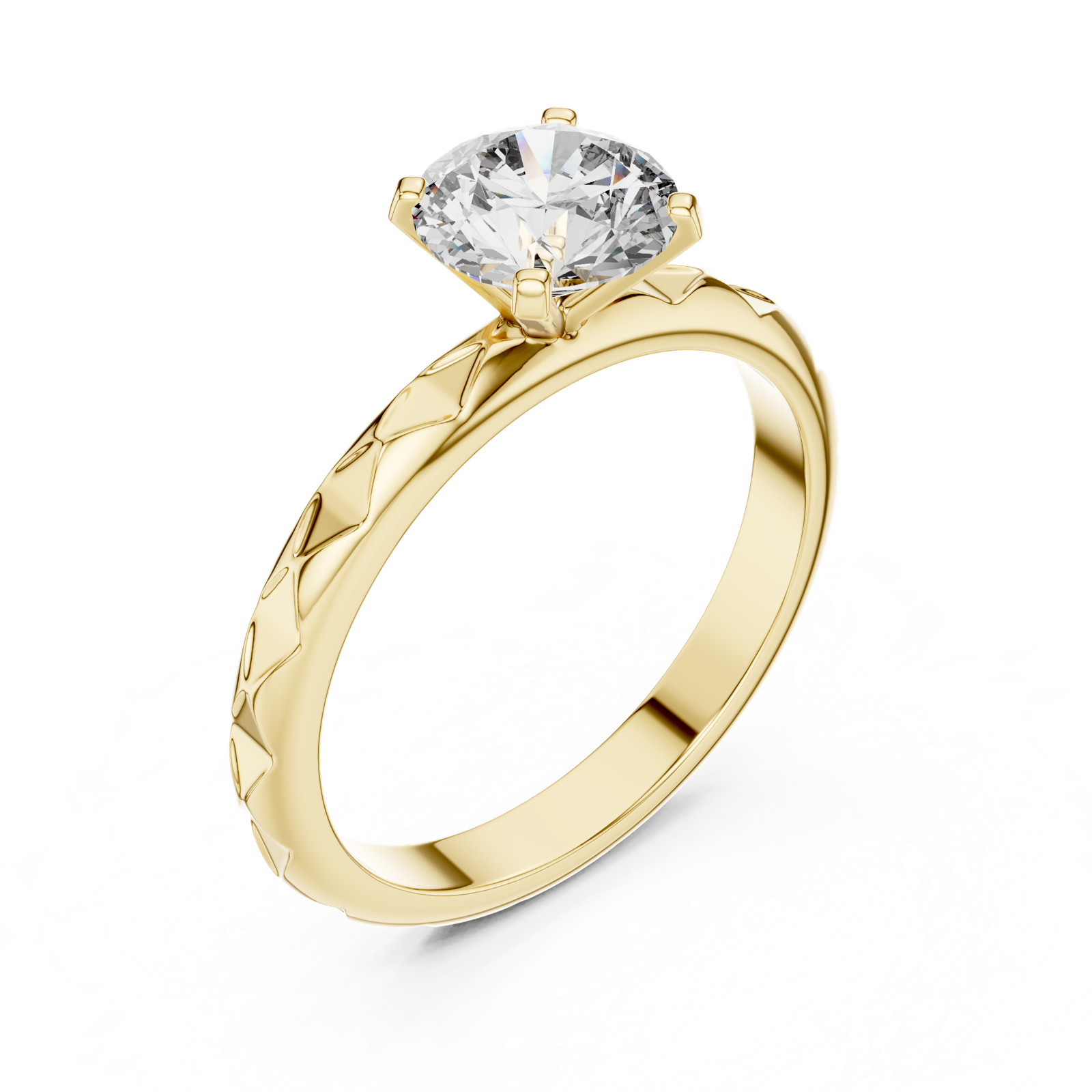 Gold Ring LR-0020, Yellow Gold, view 2