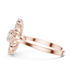 Gold Ring ALR-65, Rose Gold, view 3