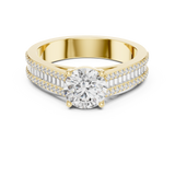 Gold Ring DDLR-191, Yellow Gold, view 4