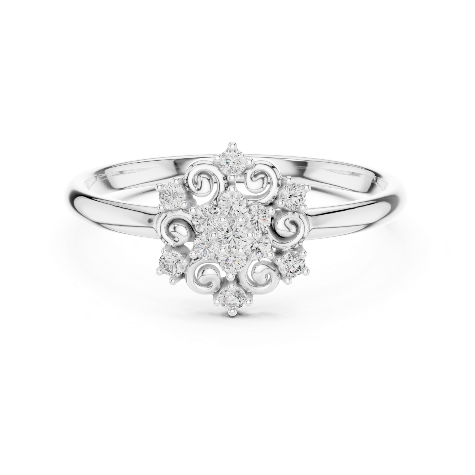 Gold Ring 1 (284), White Gold, view 4