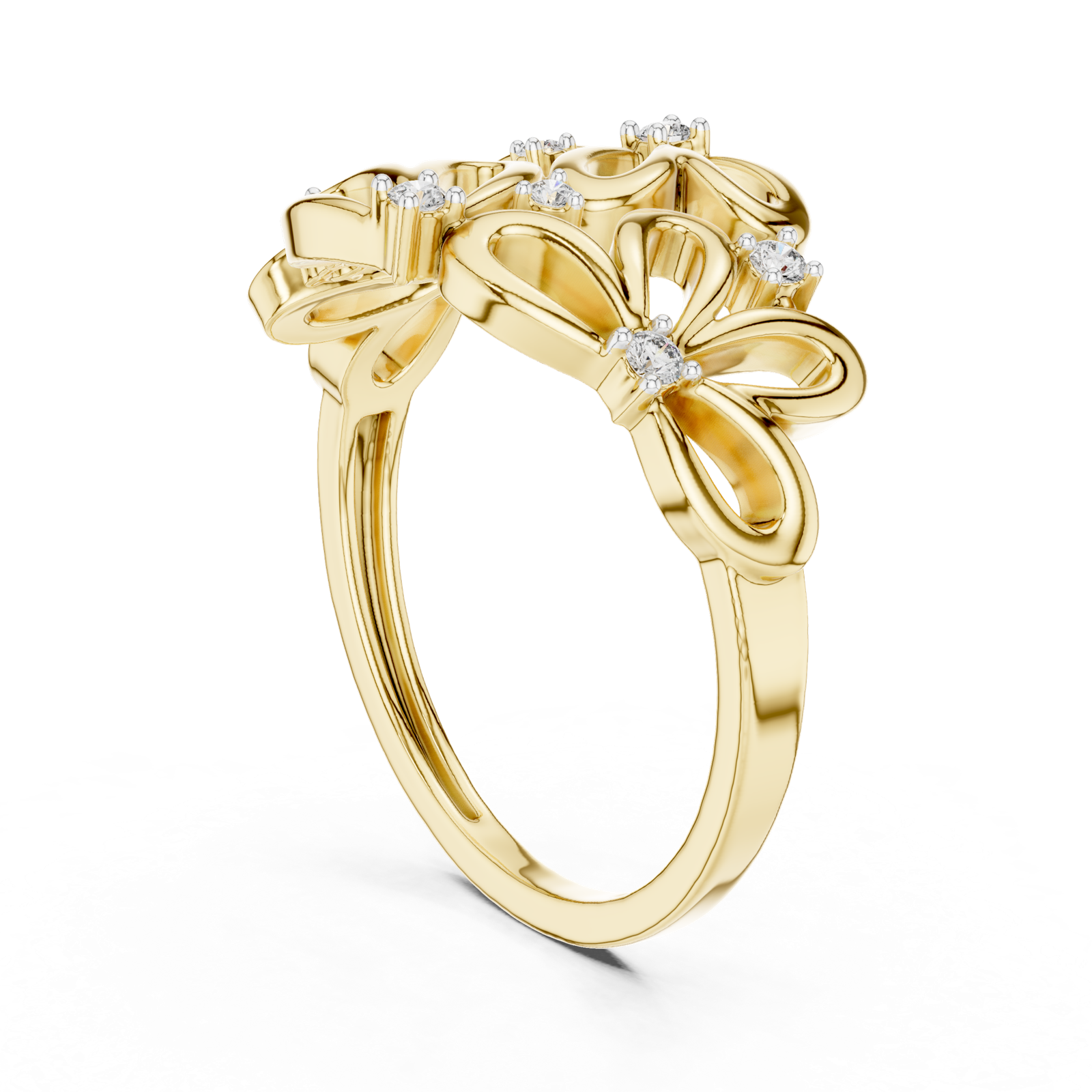 Gold Ring 12-10070@L, Yellow Gold, view 1