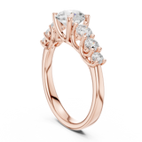 Gold Ring DDLR-681, Rose Gold, view 1