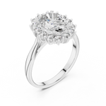 Gold Ring L03-1216, White Gold, view 2