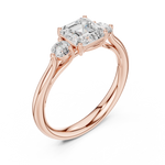 Gold Ring DDLR-724, Rose Gold, view 2