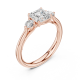 Gold Ring DDLR-724, Rose Gold, view 2