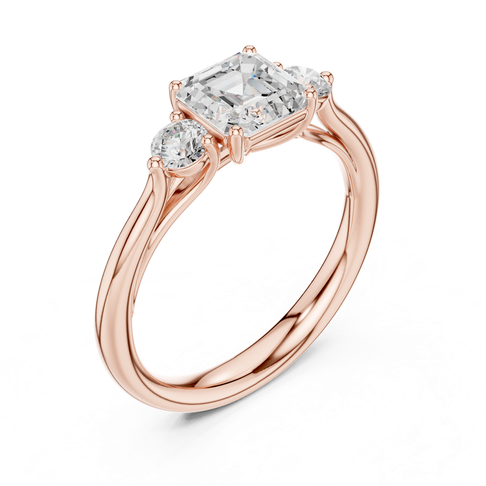 Gold Ring DDLR-724, Rose Gold, view 2