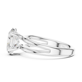 Gold Jewelry L36-9, Oval center stone, White Gold, view 3