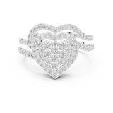 Gold Ring DDLR-581, White Gold, view 4