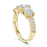 Gold Ring DDLR-716, Yellow Gold, view 1