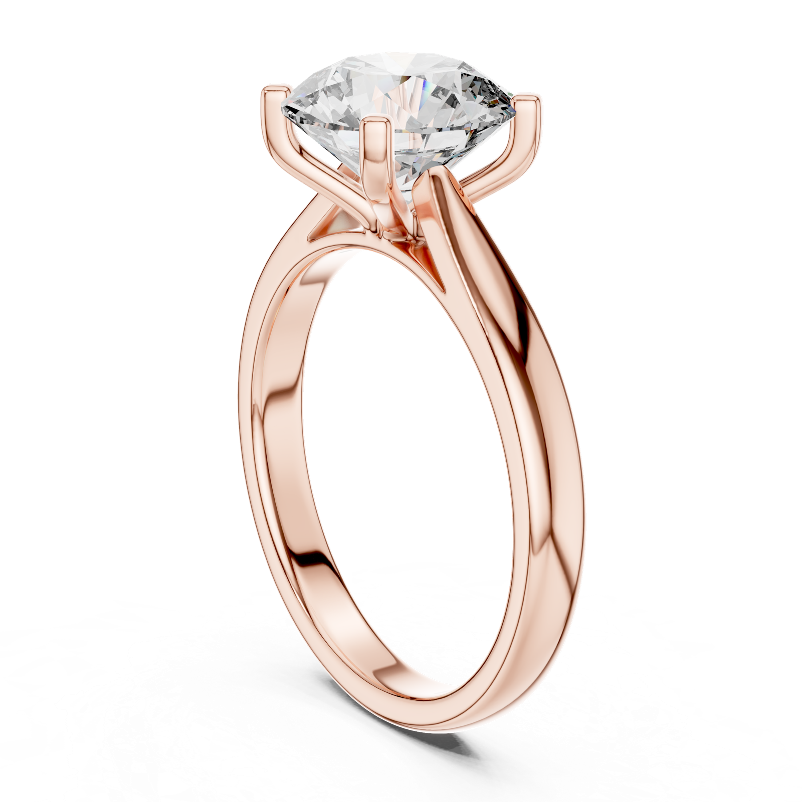 Gold Ring DDLR-068, Rose Gold, view 1