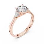 Gold Ring 00001L (28), Rose Gold, view 2