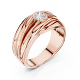 Gold Men's Ring GGR-0020, Rose Gold, view 2