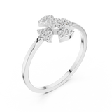 Gold Ring DR-6320, White Gold, view 2