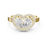 Gold Ring DDLR-533, Yellow Gold, view 4