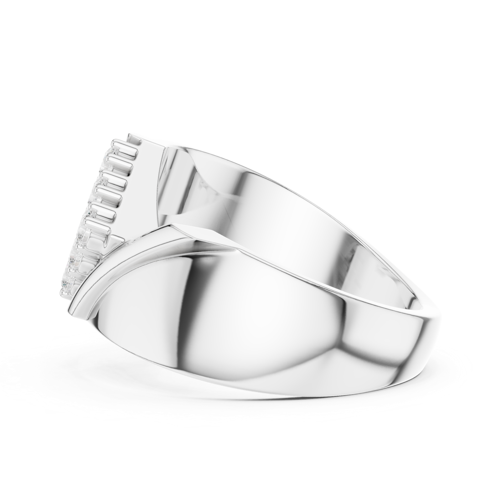 Gold Ring SBMR(17), White Gold, view 3