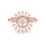 Gold Ring 12-10056@L, Rose Gold