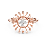 Gold Ring 12-10056@L, Rose Gold