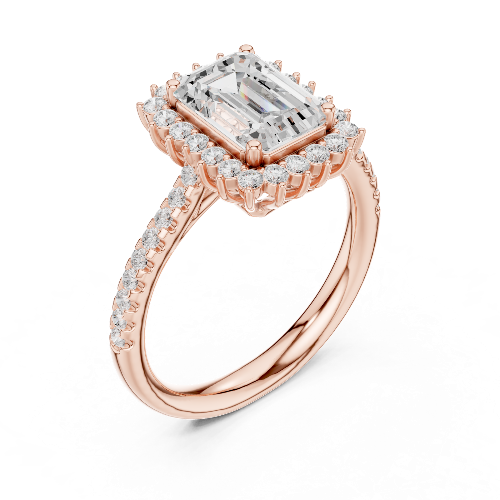 Gold Ring DDLR-731, Rose Gold, view 2