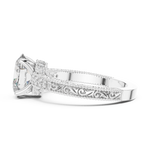 Gold Ring DDLR-166, White Gold, view 3