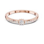 Gold Ring DDLR-467, Rose Gold, view 4