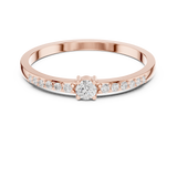 Gold Ring DDLR-467, Rose Gold, view 4