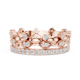 Gold Ring R31, Rose Gold, view 3