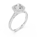 Gold Ring DDLR-255, White Gold, view 2