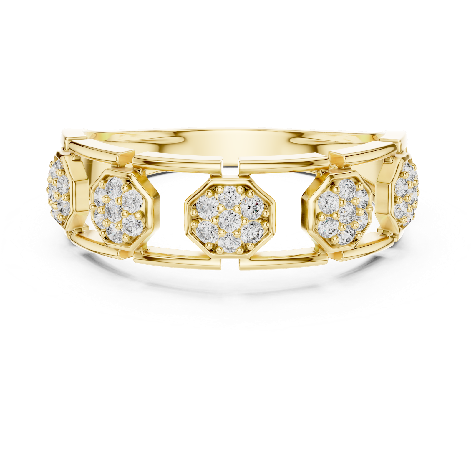 Gold Ring LR-01 (15), Yellow Gold, view 4