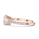 Gold Ring DDLR-897, Rose Gold, view 3