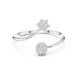 Gold Ring 12-10051@L, White Gold