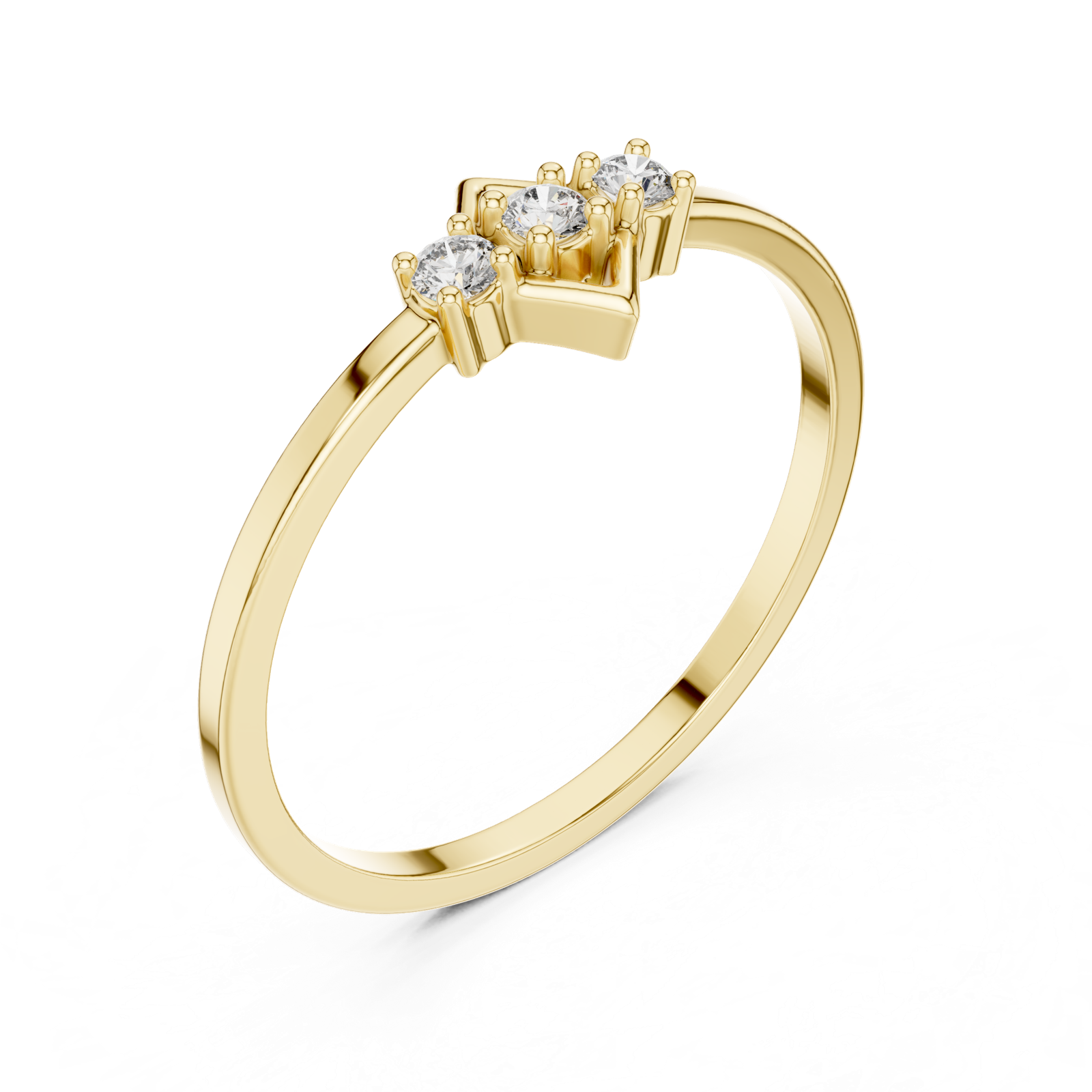 Gold Ring LR-01 (93), Yellow Gold, view 2