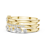 Gold Ring DDLR-383, Yellow Gold, view 3