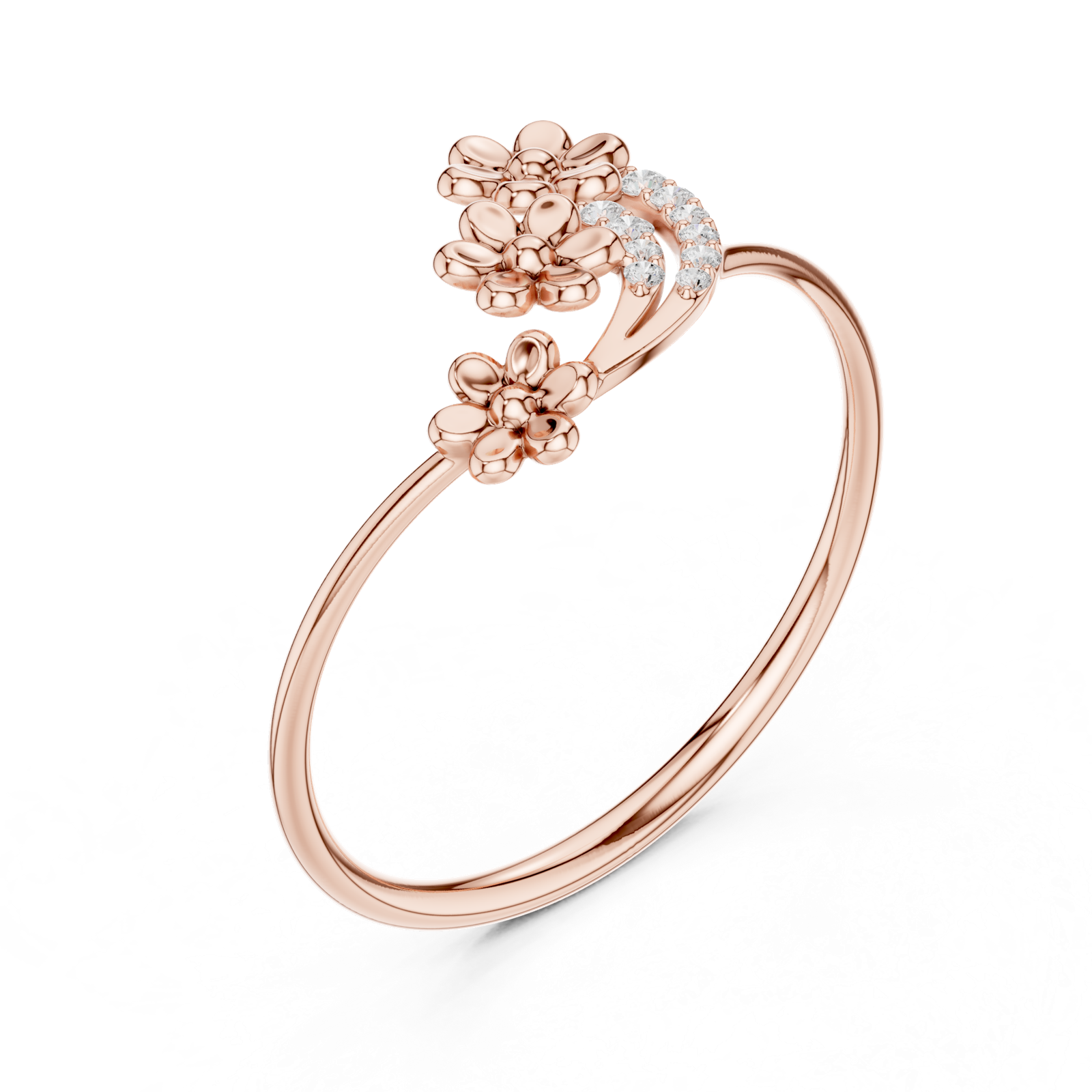 Gold Ring 1 (110), Rose Gold, view 2