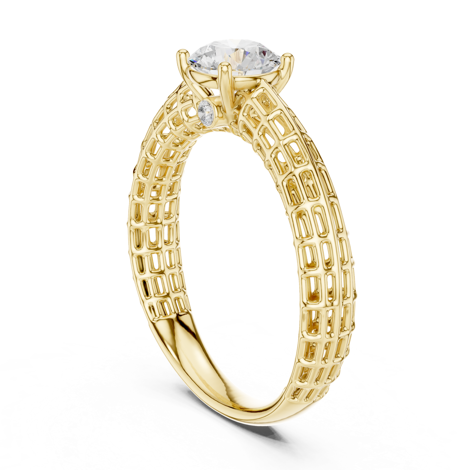Gold Ring DDLR-810, Yellow Gold, view 1