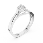 Gold Ring DDLR-824, White Gold, view 2