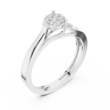 Gold Ring DDLR-824, White Gold, view 2