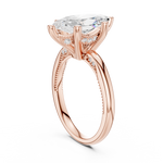 Gold Ring DDLR-175, Marquise center stone, Rose Gold, view 1