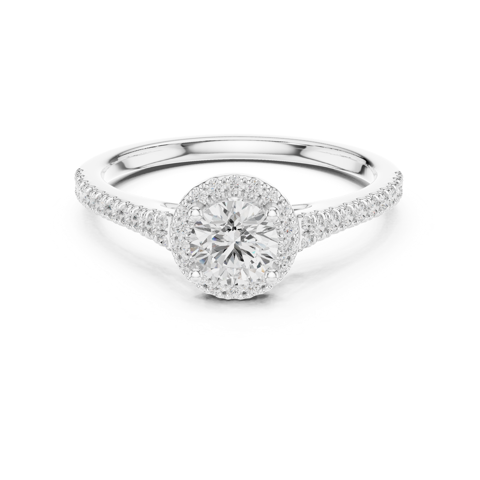 Gold Ring LR-0265, White Gold, view 4