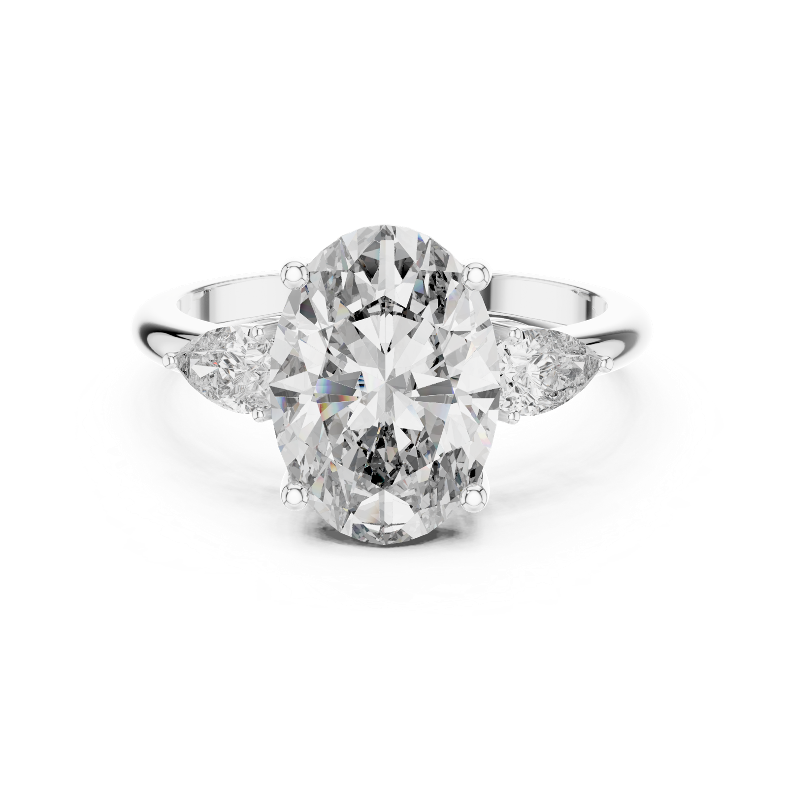 Gold Ring LR-0054, White Gold