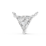 14K Solid Gold Lab Diamond Solitaire Pendant Necklace, White Gold, view 2