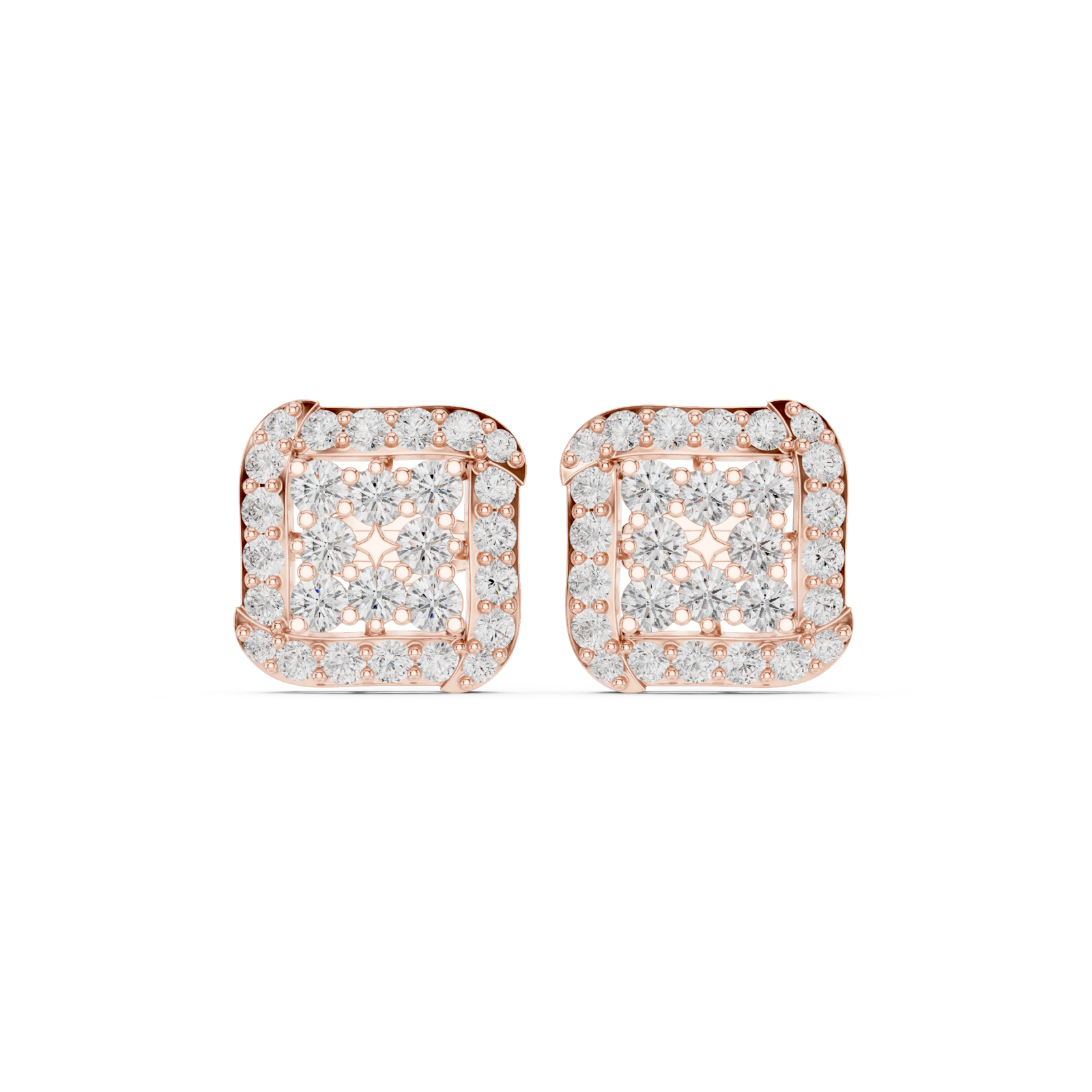 Gold Earrings ALJERV-479, Rose Gold
