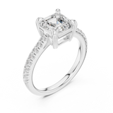 Gold Ring DDLR-875, White Gold, view 2