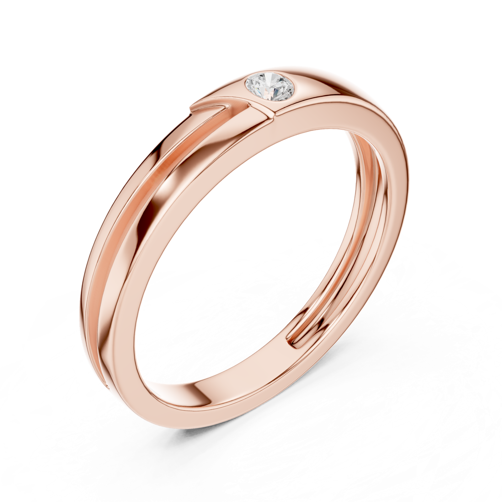 Gold Ring SBMR(32), Rose Gold, view 2