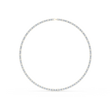 14K Solid Gold Lab Diamond Tennis Necklace, Yellow Gold
